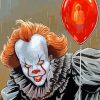 Pennywise And Red Balloon paint by numbers
