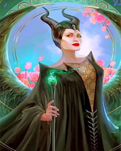 Aesthetic Maleficent paint by numbers