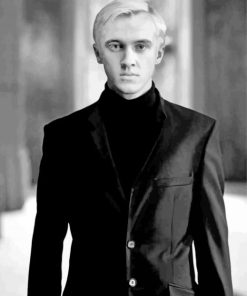 Malfoy Black And White paint by numbers