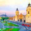 Cathedral Lima Peru paint by numbers