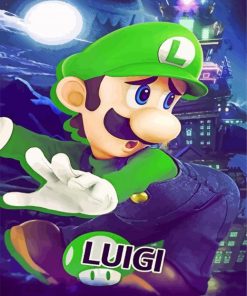 Cool Super Luigi Game paint by numbers
