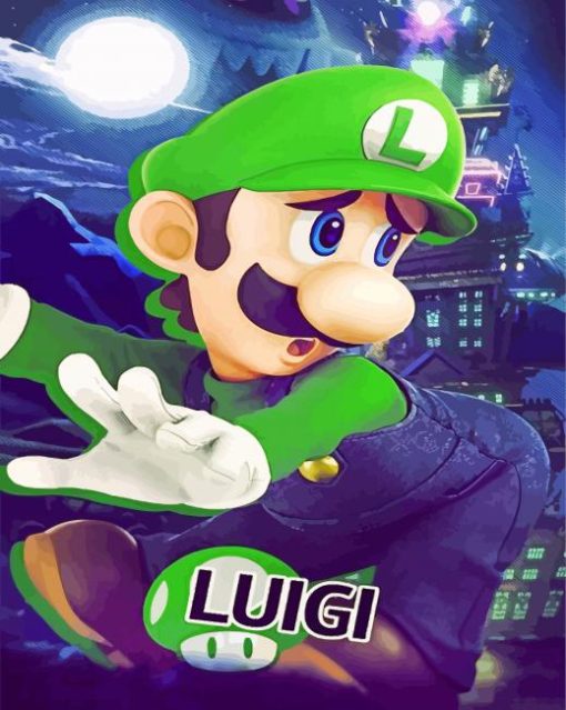 Cool Super Luigi Game paint by numbers