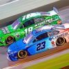 Cool Nascar Racing Cars paint by numbers