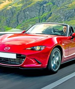 Fast Mazda Mx5 Car paint by numbers