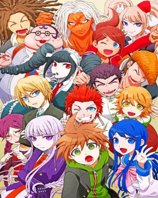 Danganronpa Anime Characters paint by numbers
