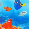 Finding Nemo Characters paint by numbers