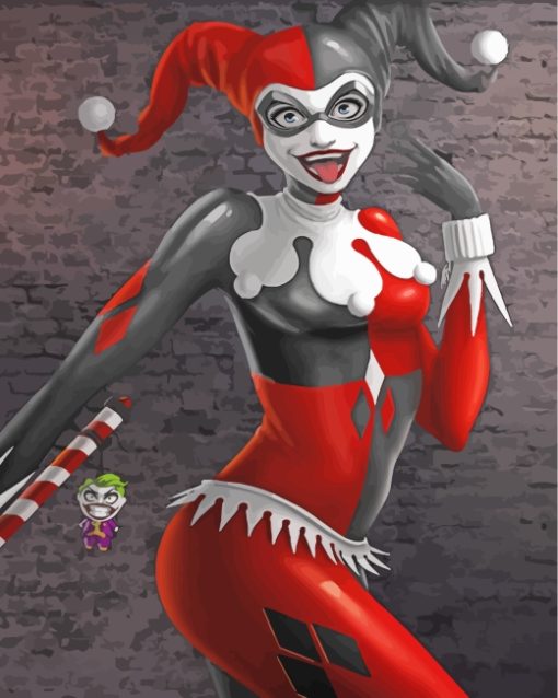 Happy Harley Quinn paint by numbers