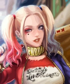 Harley Quinn Suicid Squad paint by numbers