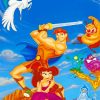 Hercules Characters Movie paint by numbers