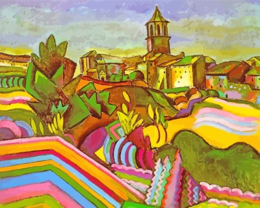 Prades The Village paint by numbers