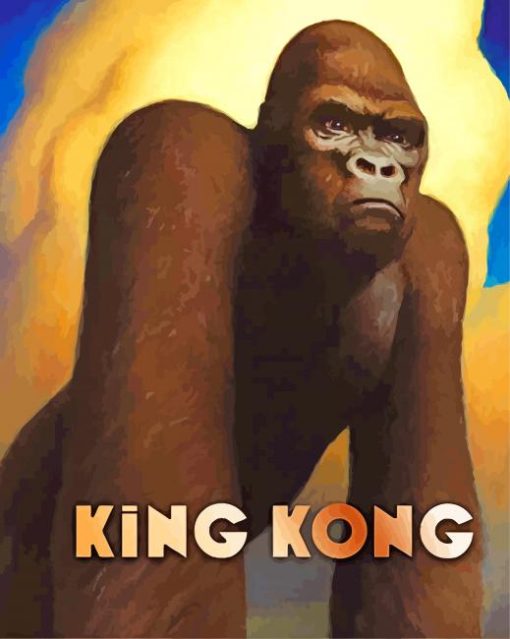 King Kong Poster Art paint by numbers