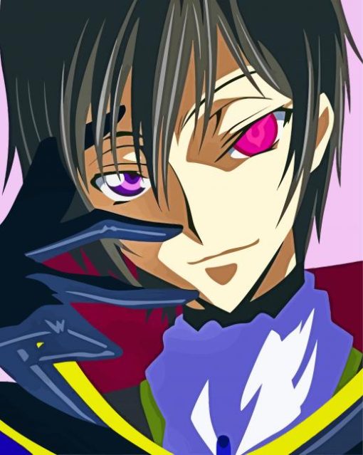 Lelouch Character Face paint by numbers