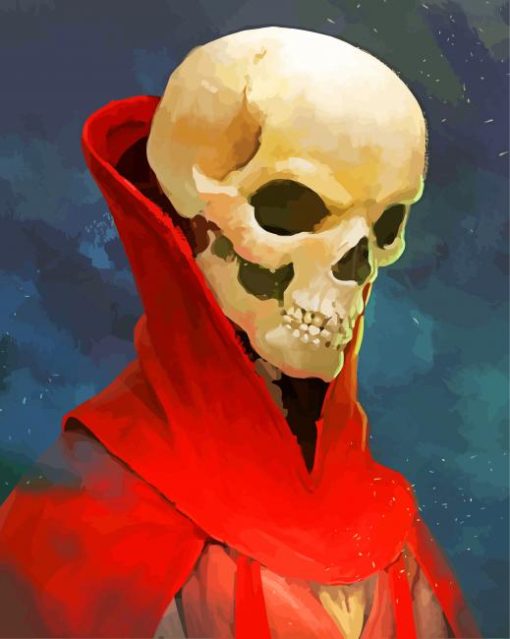 Lich Skull paint by numbers
