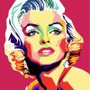Actress Marilyn Monroe Pop Art paint by numbers