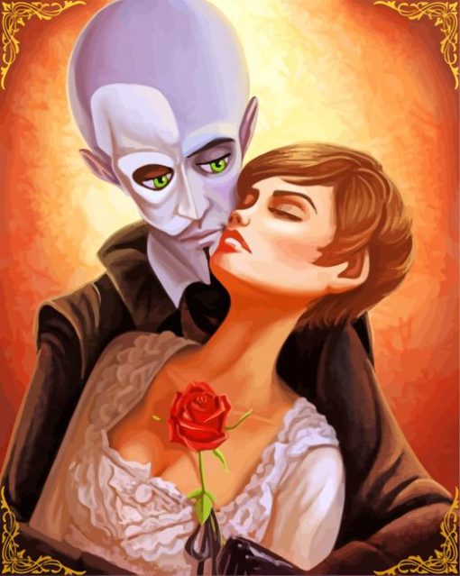 Megamind And Roxanne Ritchi paint by numbers