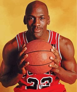 Michael Jordan Basketball Player paint by numbers