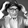 Monochrome Miyazaki Hayao paint by numbers