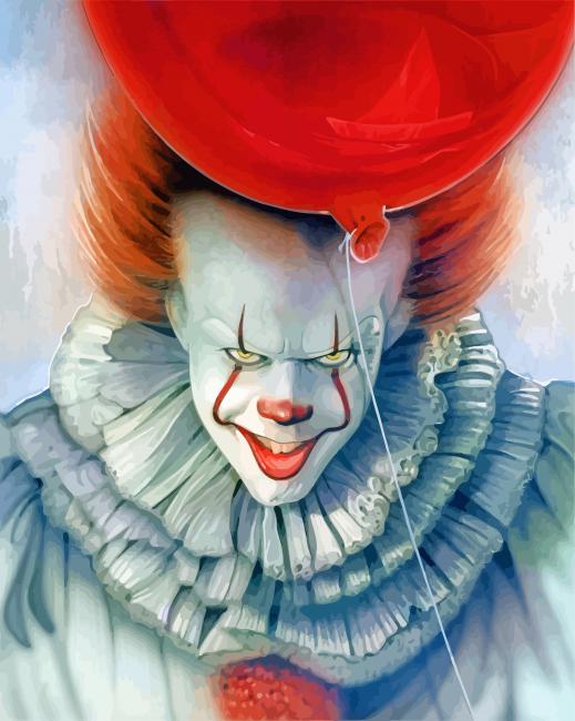 Clown Pennywise Movie paint by numbers
