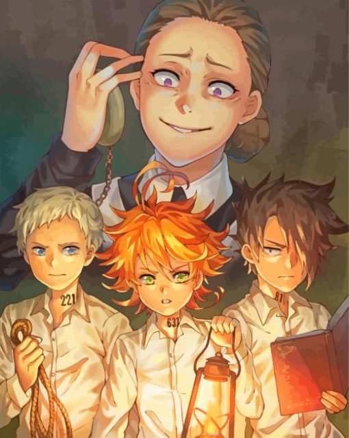 Characters Of The Promised Neverland paint by numbers