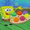 Spongebob And Burgers paint by numbers