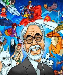 Hayao Miyazaki Producer paint by numbers