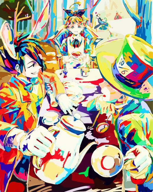 Characters Anime Pop Art - Paint By Numbers - Canvas Paint by numbers
