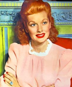 Vintage Lucille Ball paint by numbers