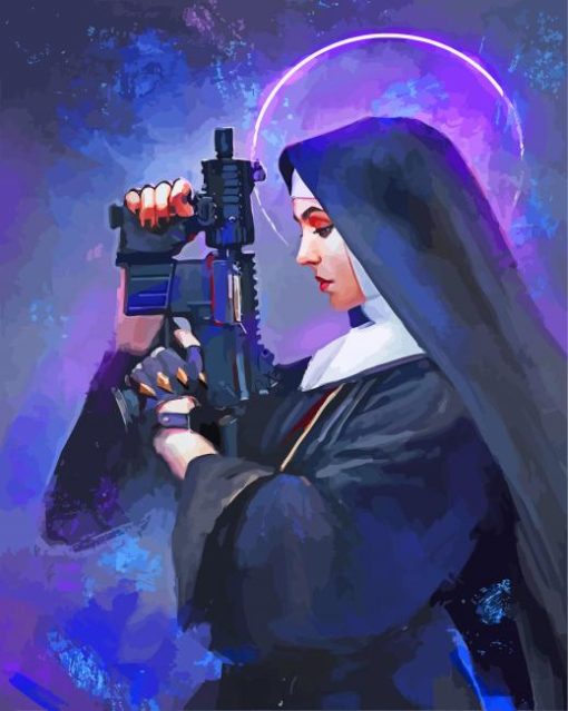 Warrior Nun paint by numbers