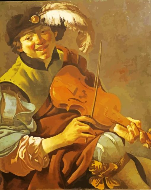 A Boy Violinist Art paint by numbers