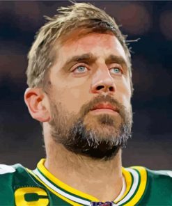 Aaron Rodgers Player paint by numbers
