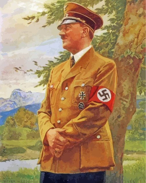 German Politician Adolf Hitler paint by numbers