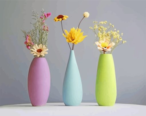 Aesthetics Pottery Vases paint by numbers