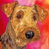 Aesthetic Airedale Dog Art paint by numbers
