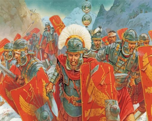 Roman Military Army paint by numbers