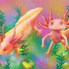 Axolotl Amphibian paint by numbers