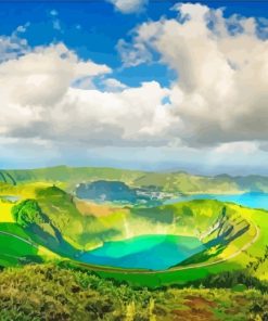 Azores Landscape Island paint by numbers