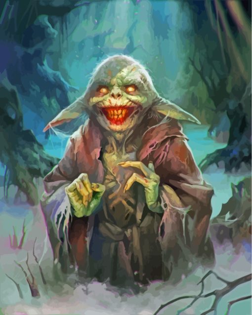 Baby Yoda Monster paint by numbers