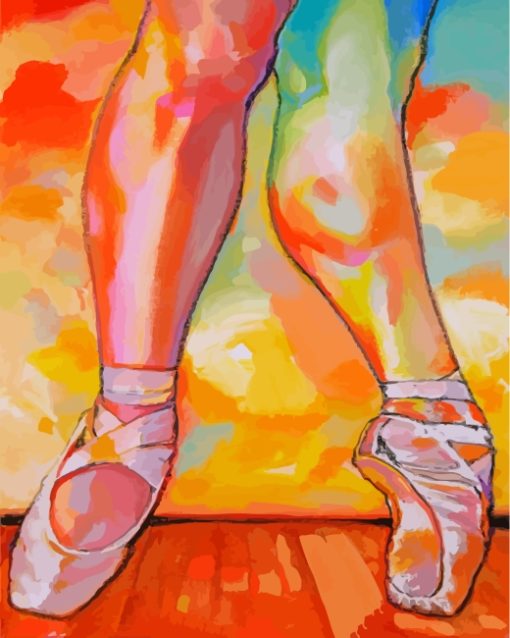 Ballet Dancer Legs paint by numbers