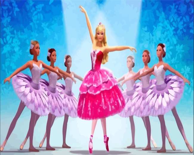 Barbie Ballet Dancer paint by numbers