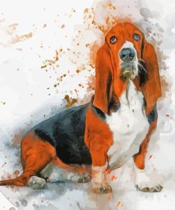 Basset Dog Art paint by numbers