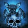 Bat Chihuahua Dog paint by numbers