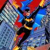 Flying Batgirl Cartoons paint by numbers