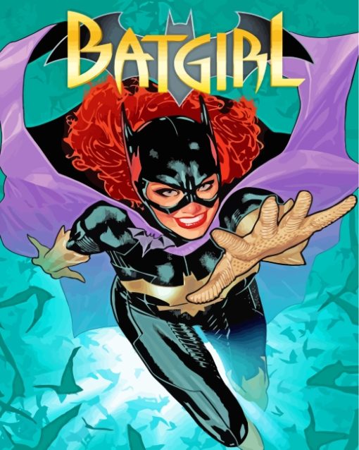 Batgirl Art paint by numbers