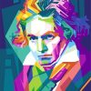 Beethoven Pop Art paint by numbers