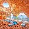 The Cave Beach Algarve Portugal paint by numbers