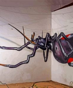 Black Spider paint by numbers
