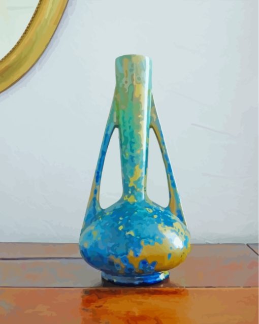 Blue Pottery Vase paint by numbers