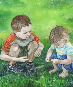 Brothers In Garden paint by numbers