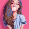 Bubblegum Girl paint by numbers
