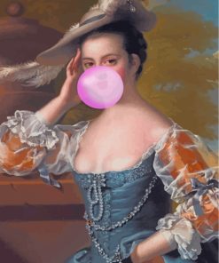 Lady With Bubblegum paint by numbers